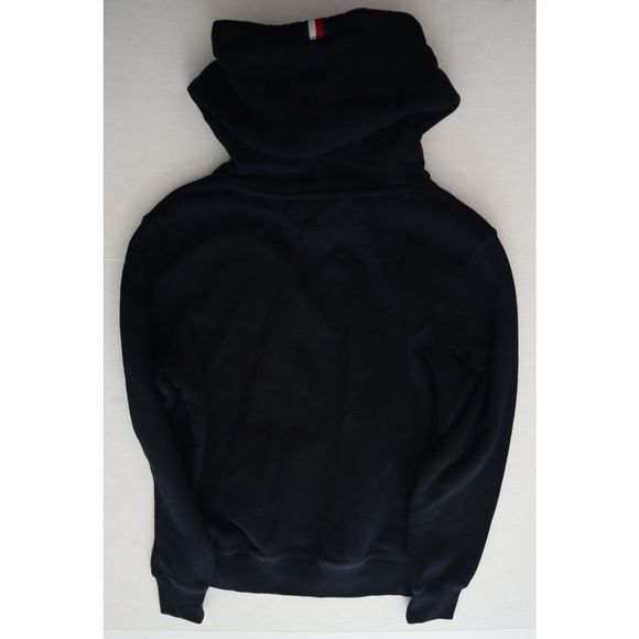 Tommy Hilfiger Mens Sz XS Navy Monogram Logo Cotton Blend Hoodie Sweatshirt $129 - Picture 12 of 12